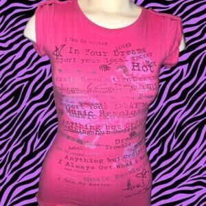 Pink ultra rare Abbey Dawn Best Damn Thing Track List